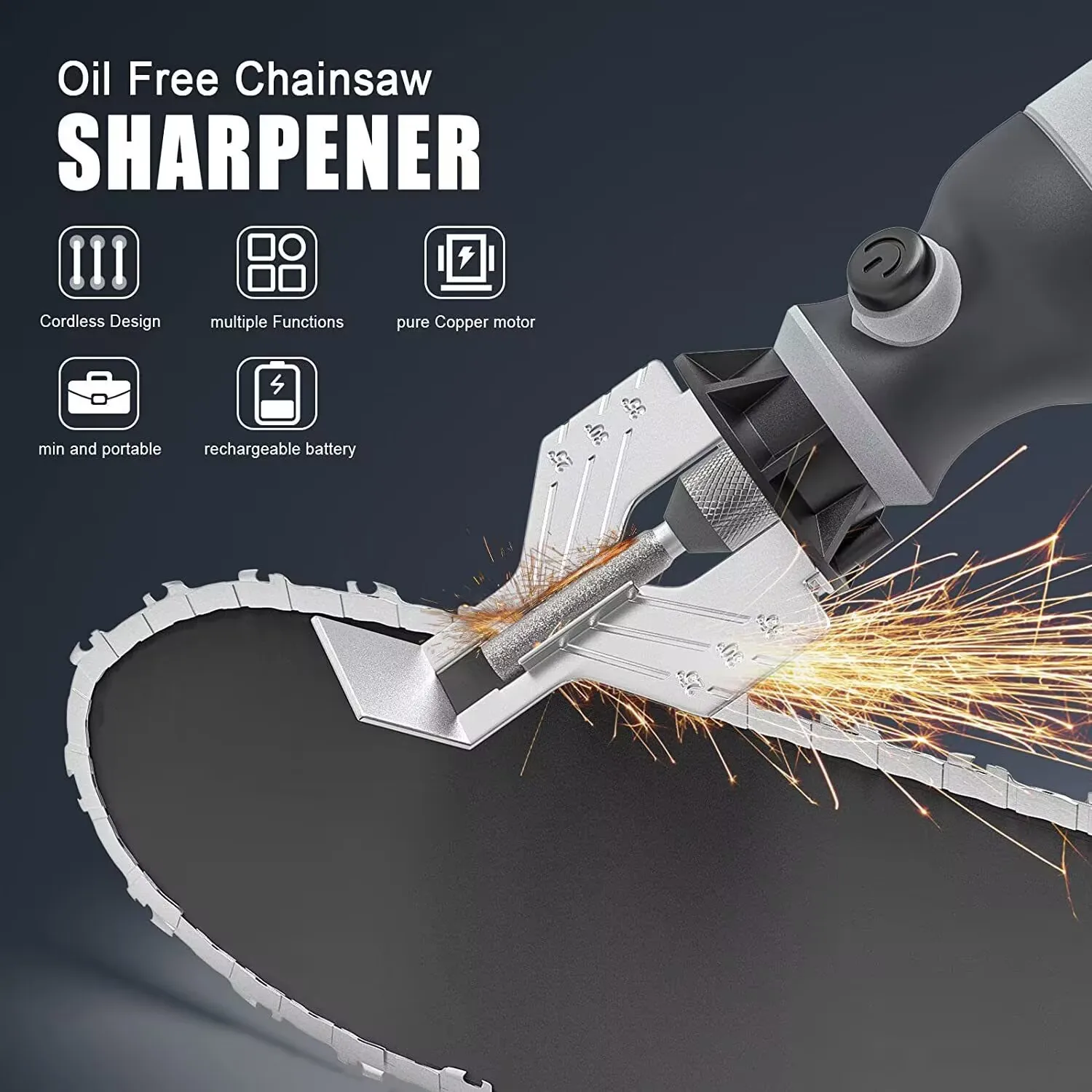 Cordless Chainsaw Knife Grinding Rechargeable Grinder Chainsaw Chainsaw Chain Grinding Electric Chain Grinding Machine Polisher