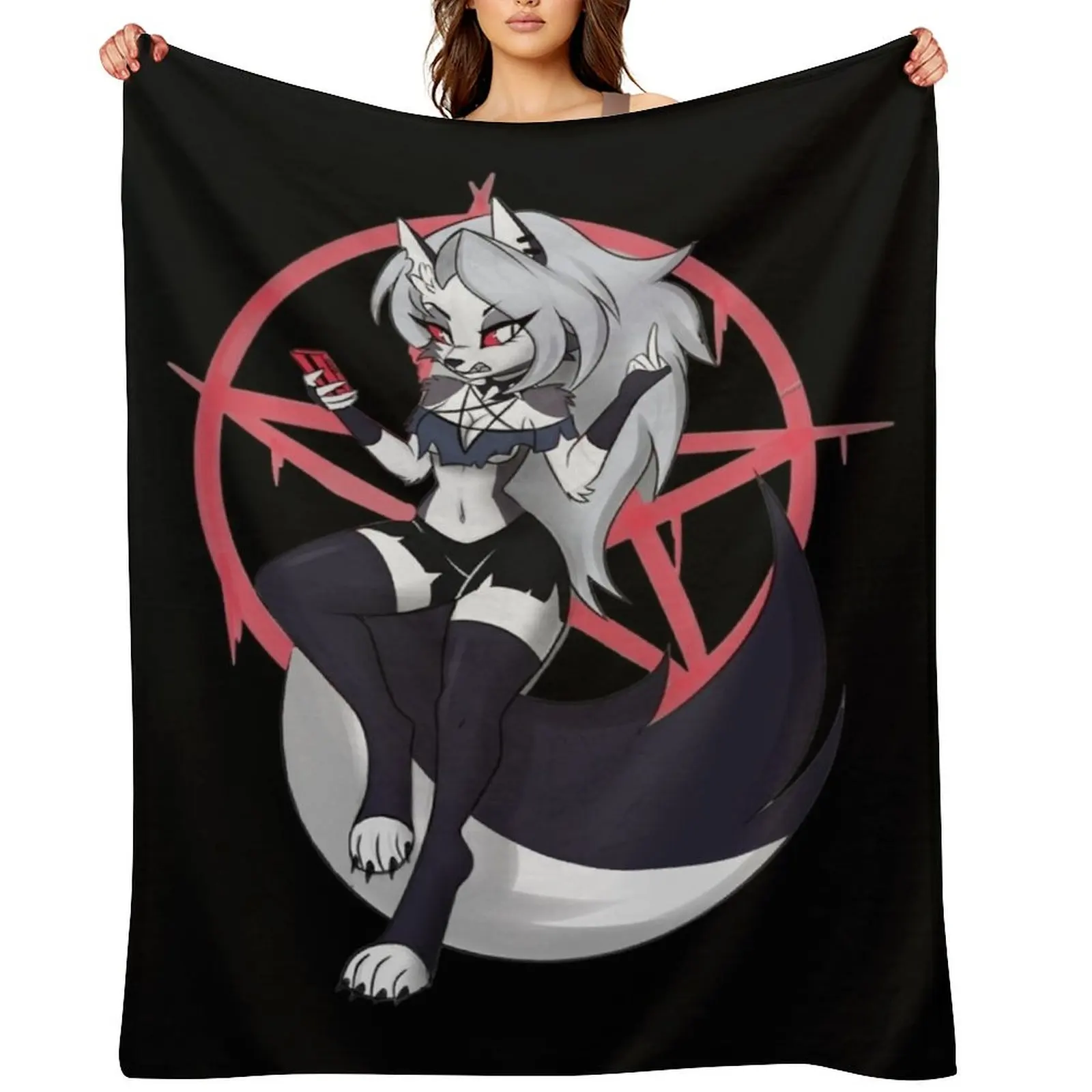 

Helluva Boss - Loona Throw Blanket Summer Beddings Decorative Throw Giant Sofa Blankets For Sofas Blankets