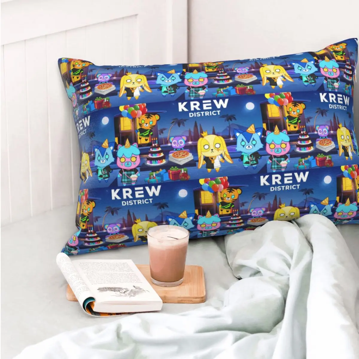 

Прямоугольная наволочка с рисунком ItsFunneh Krew District, декоративная наволочка для спальни, кровати, домашняя комфортная декоративная подушка