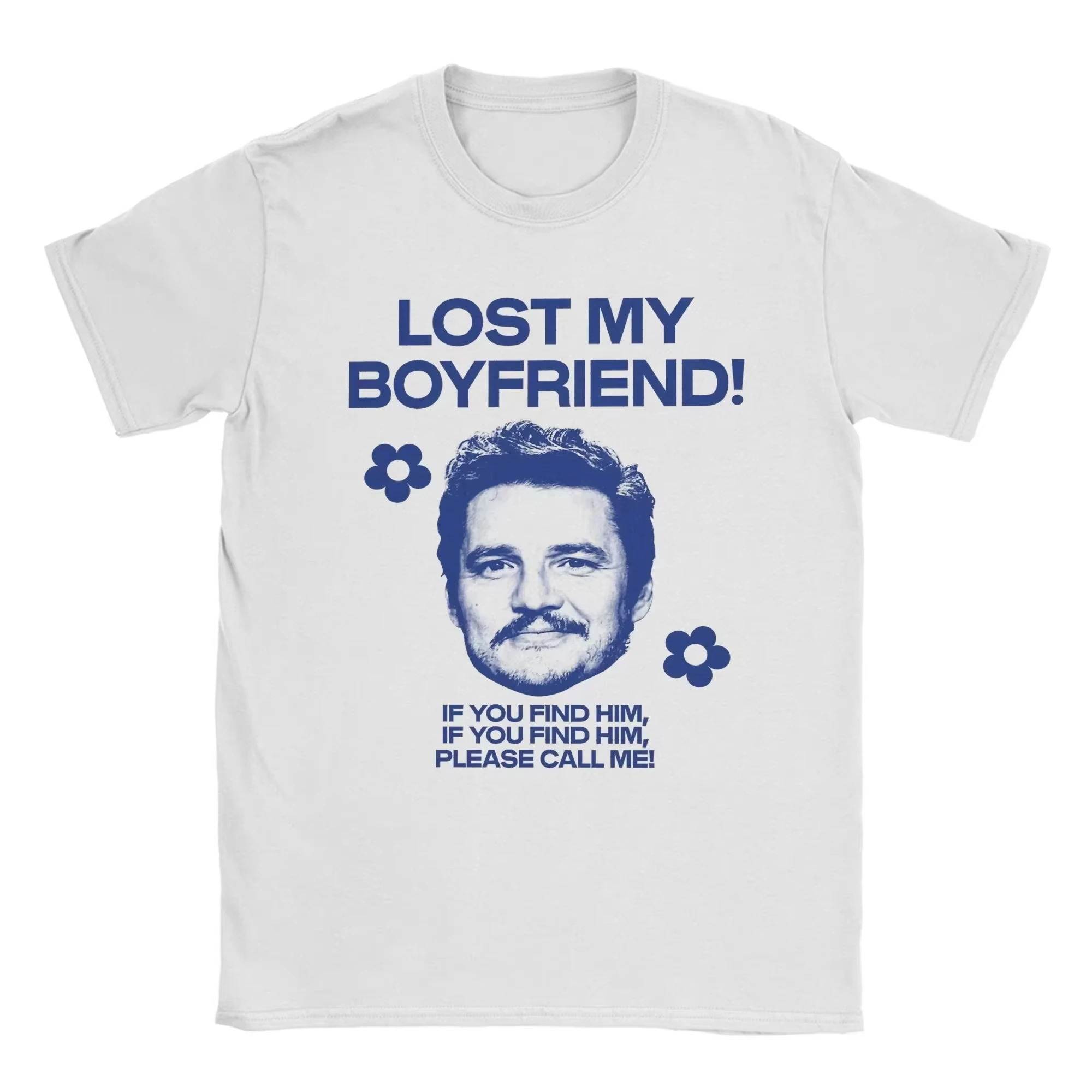 Camiseta divertida de Pedro Pascal Humor, 100% algodón, Unisex, Y2k, nueva camiseta gráfica de manga corta con cuello redondo para hombre, regalo para fanáticos