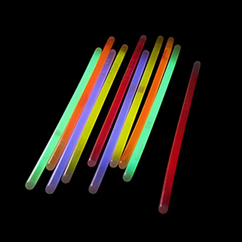 50/100pcs Light Glow Stick Party Supply Necklace Bracelets Wedding Bar Light Stick for Festive Concert Party Logo Printing image 5