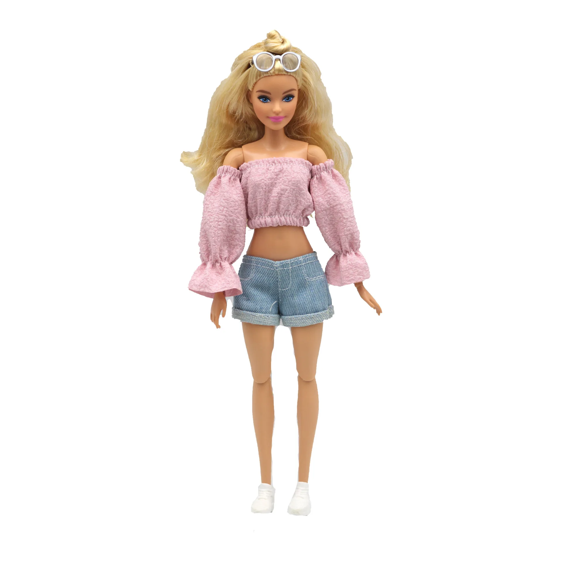 Outfits Clothes Top Pant Skirt For 30 Cm Princess Doll Clothing For 1/6 BJD Dolls House Girl Gift Doll Accessories Black