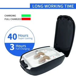 C200 Intelligent Digital Hearing Aid Rechargeable Sound Amplifiers Wireless Ear Aids for the elderly Adjustable hearing aid