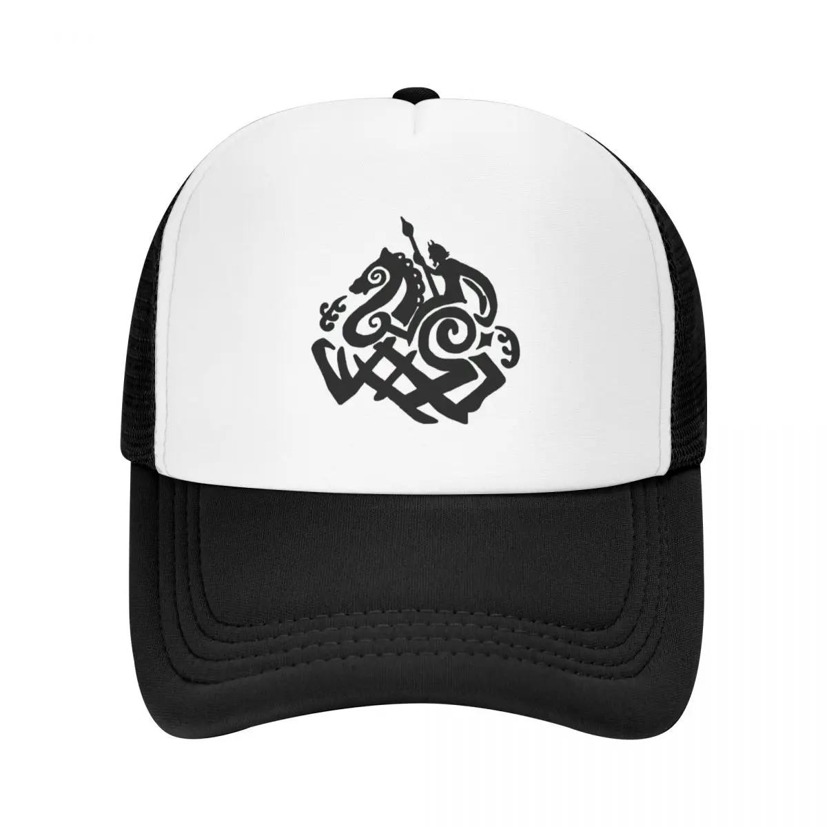 

Norse Odin and Sleipnir Celtic Design Baseball Cap Trucker Hat cute winter hats for men Men's Hats Women's