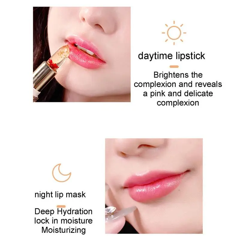 Magic Lipstick Color Change Long-lasting Waterproof Lip Balm With Bright Color Creates Dramatic Lips Not Easy To Fade Lip Makeup