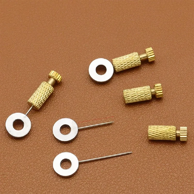 1/12pcs Suture Positioning Needle Diy Manual Leather Suture Clamping Fixed To Prevent Cutting Hole Dislocation Leather Tools