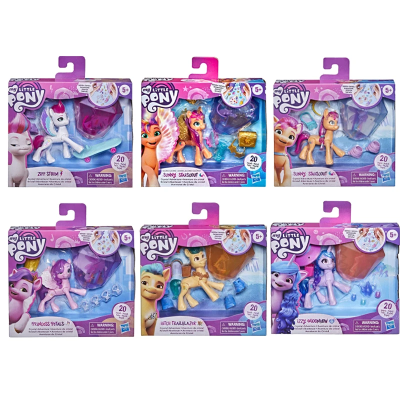 My Little Pony: A New Generation Movie Crystal Adventure Alicorn Sunny Starscout Izzy Moonbow 3-Inch Alicorn Style Surprise Toys