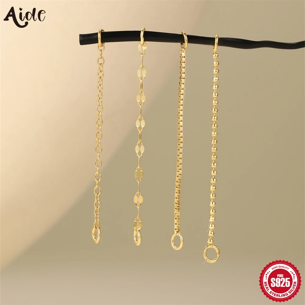 Aide 925 Sterling Silber Mode DIY Handmake Kette Charms Fit Ohrring Hoops Piercing Ohr Knochen Ohrstecker Frauen Ohrstecker Schmuck