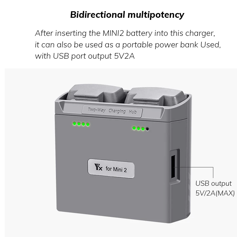 Najnowsza szybka inteligentna ładowarka akumulatorów z portem USB Ładowarka akumulatorów do drona DJI MINI 2/MINI Hub ładowania akumulatorów