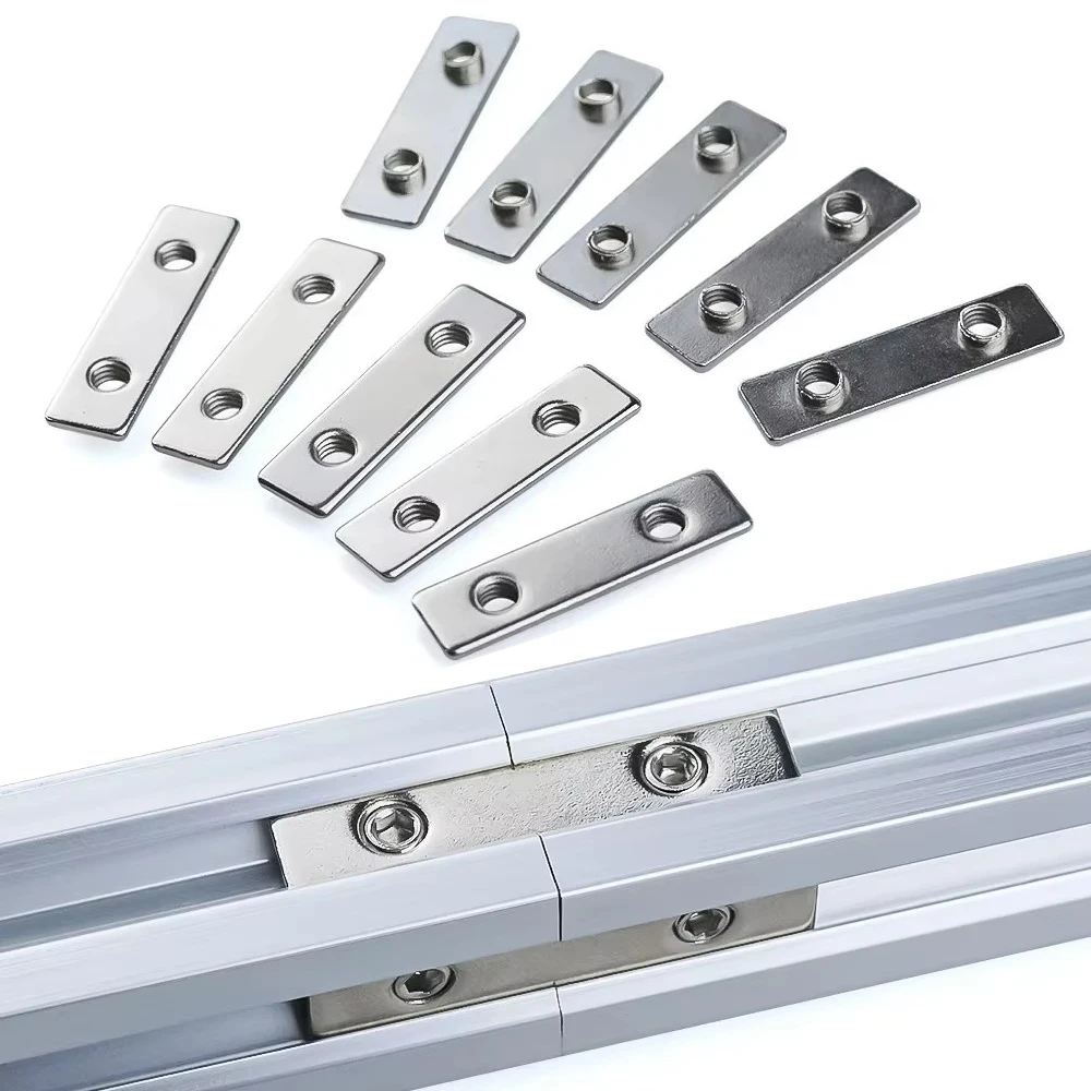 30Pcs M5 Tee Nut Zinc Plated Double Tee Nut for 20 Series V-Slot Aluminum Profile Linear Rail 3D Printer Parts Accessories