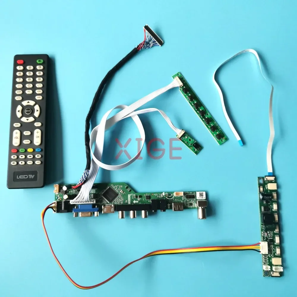 

Для LP154WX7 B154EW09 плата драйвера контроллера 15,4 "30-контактный LVDS 1280*800 USB + AV + HDMI + VGA TV комплект аналогового сигнала ЖК-панель дисплея