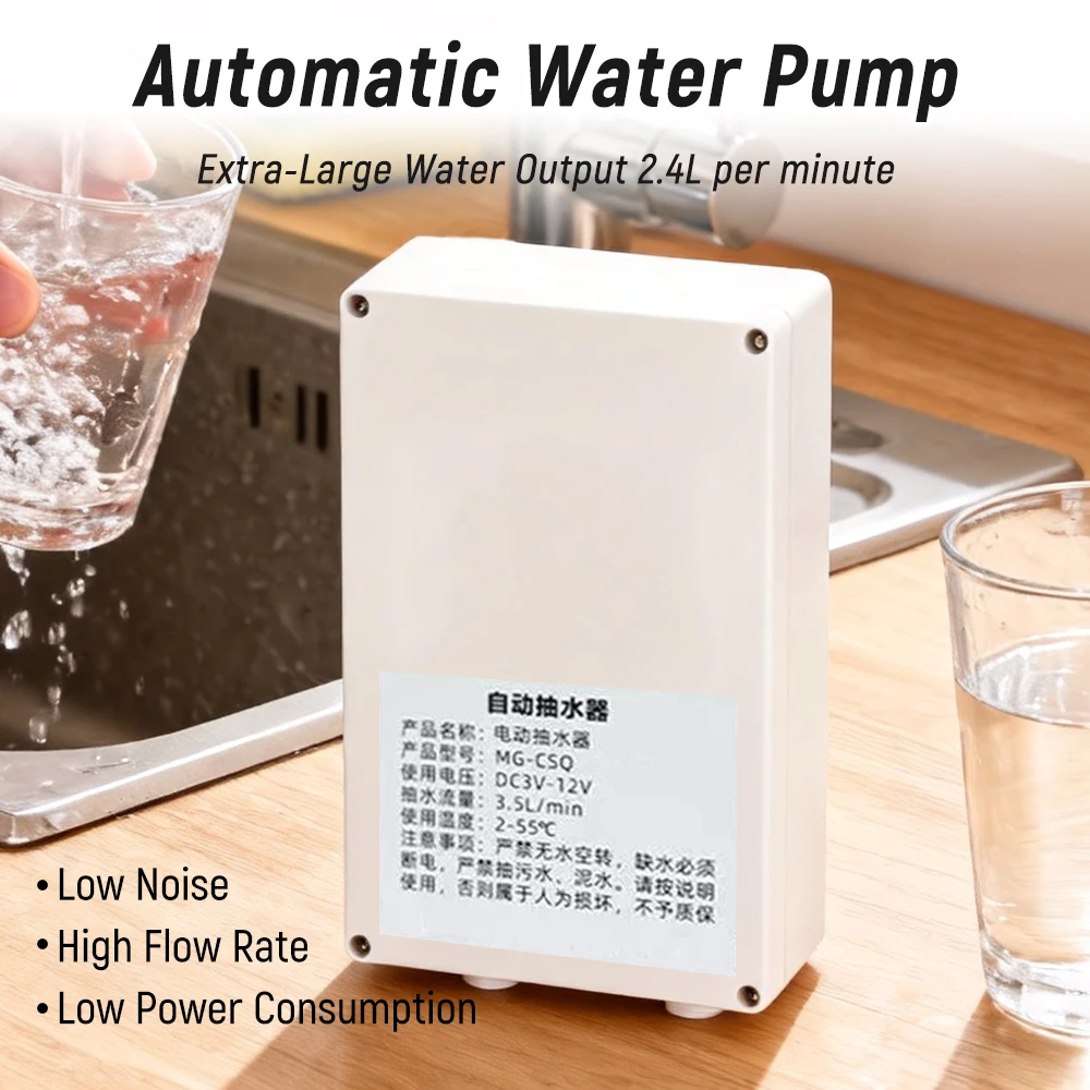 

Electric Faucet Water Pump 12V 2L/min 3.5L/min Faucet Automatic Suction Pump Caravan Electric kitchen Water Pump For kitchen