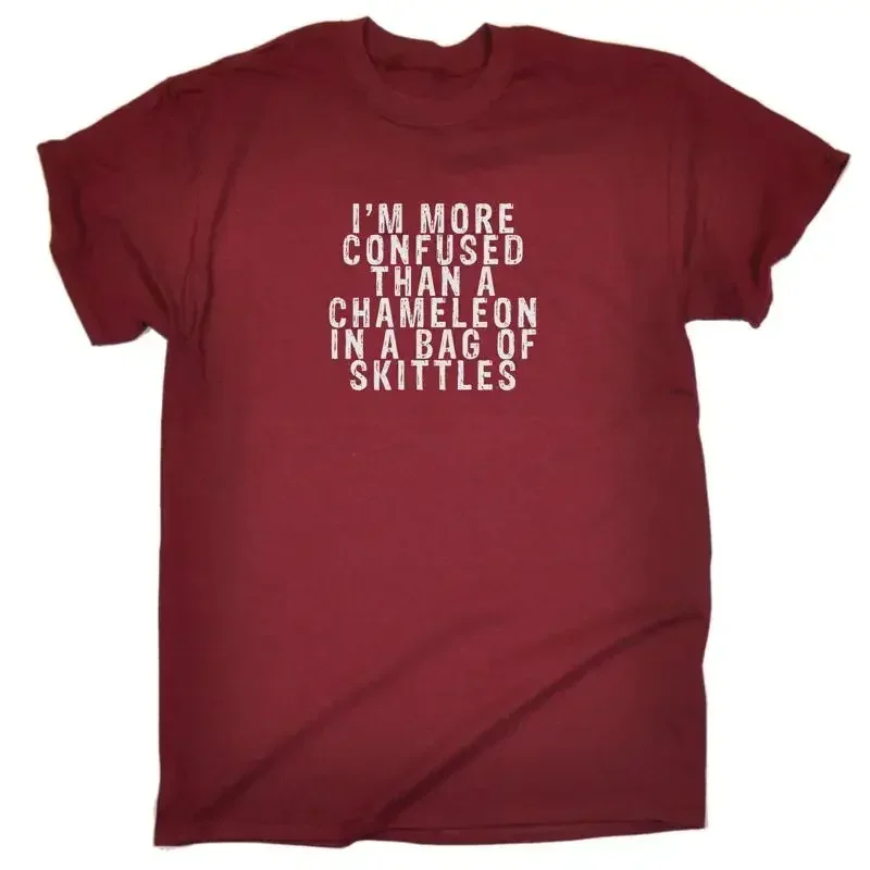Im More Confused Than A Chameleon In Mms Mens Funny T Shirt