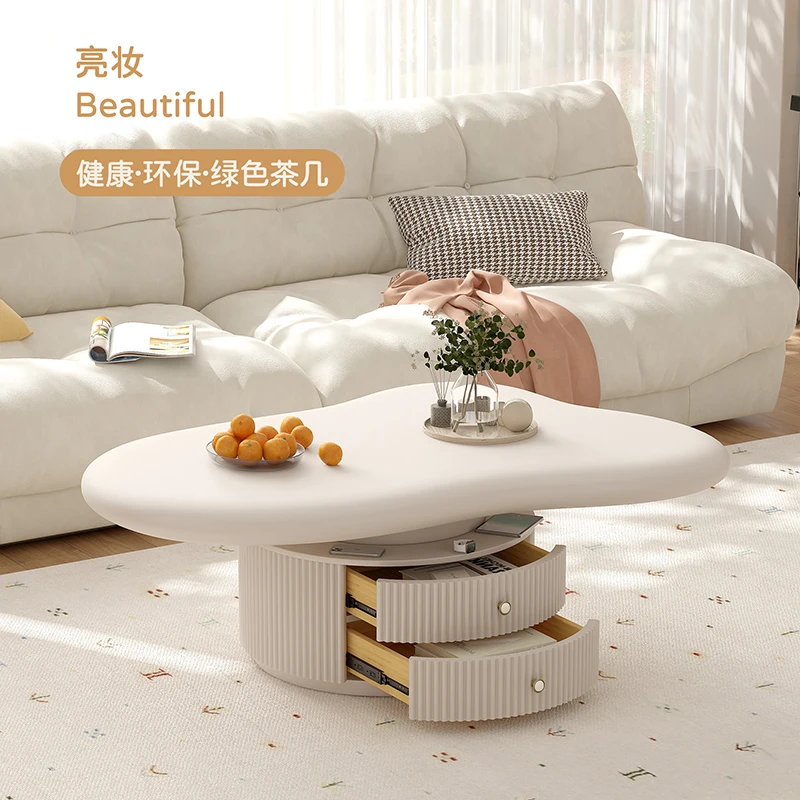 

Cloud coffee table household living room small apartment French creative sense Internet celebrity cream style