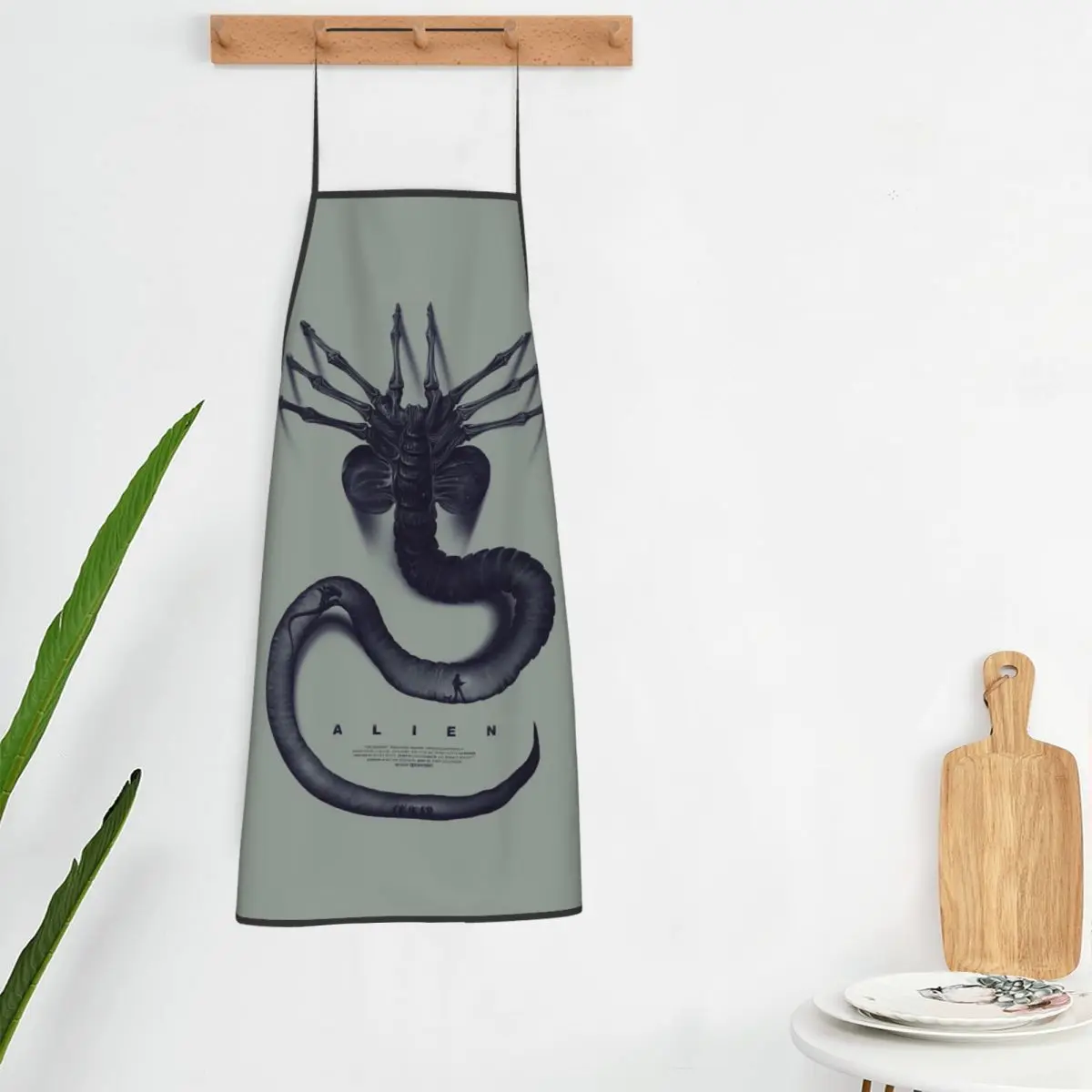 Movie Alien  Apron Chef Cooking Tablier Sleeveless Bib Kitchen Cleaning Pinafore for Women Men Painting