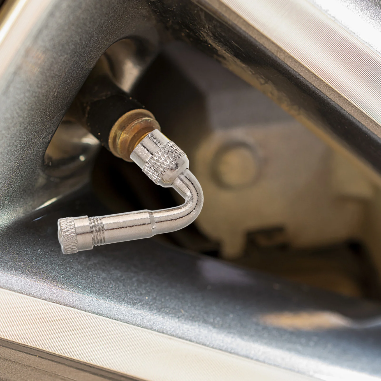 

2Pcs Valve Stem Extender for Car Truck Bicycle Tires Durable Multifunctional Adapter Easy Inflation Tire Valve Stem Extender