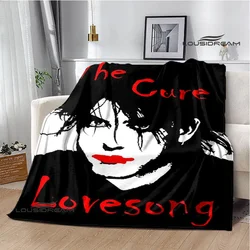 Rock band The cure Printed blankets picnic blanket Warm Flannel blankets Soft and comfortable blanket bed linings Birthday Gift