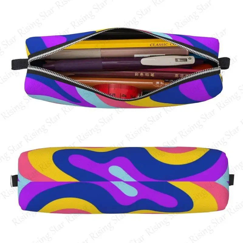 Pencil Box Multifunctional Stationery Storage Bag School Supplies Pencil Bag Student Gift Geometry Love Heart Shaped