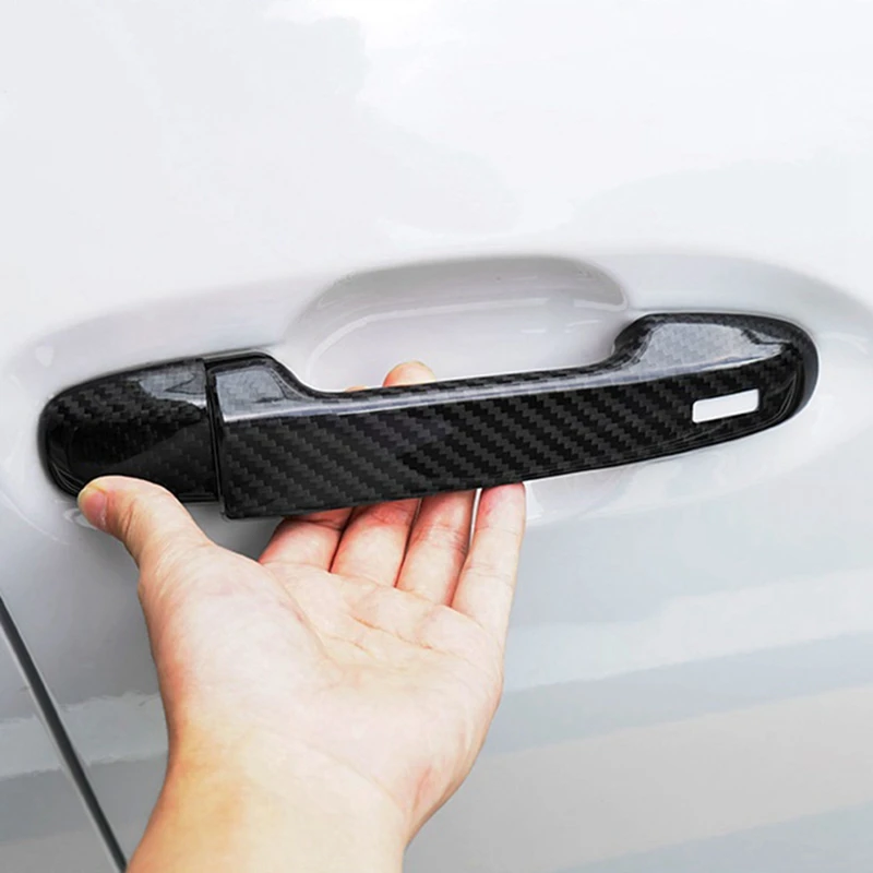 Car Door Handle Decoration Trim Cover Real Hard Carbon Fiber Accessories For Subaru BRZ Toyota GR86 2022+