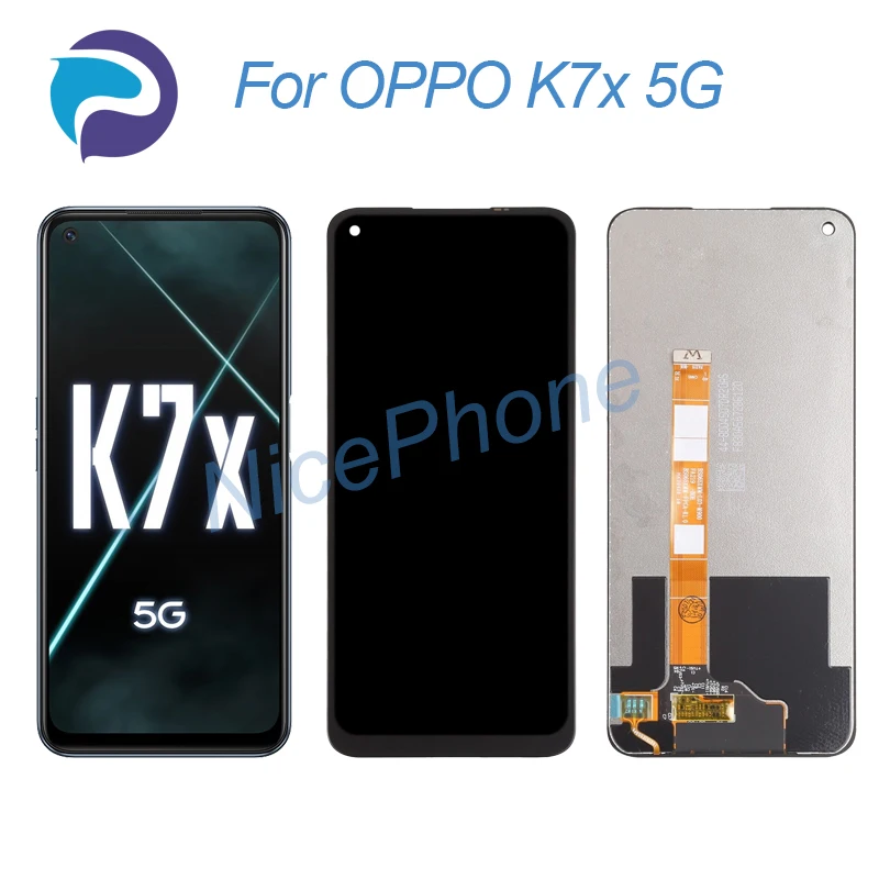 Для OPPO K7x 5G ЖК-дисплей кодирующий преобразователь сенсорного экрана в сборе Замена 6,5 
