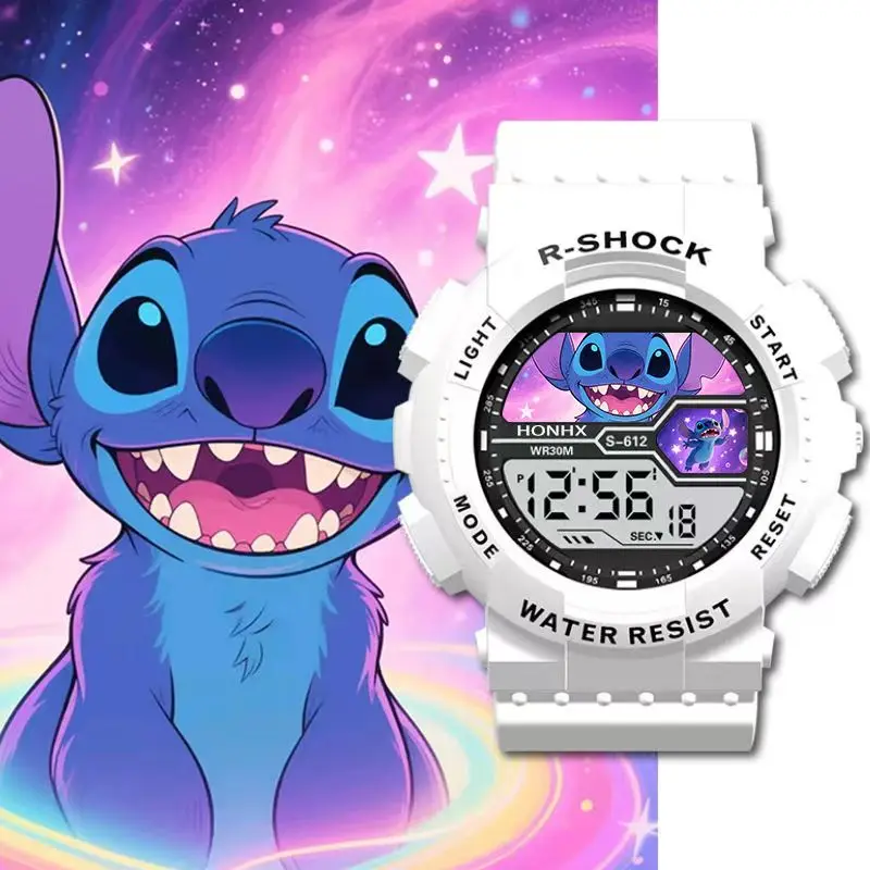 ساعة بين النجوم للأطفال كارتونية رياضية خارجية متعددة الوظائف إلكترونية مقاومة للماء وإضاءة ليلية مقاومة للصدمات #1