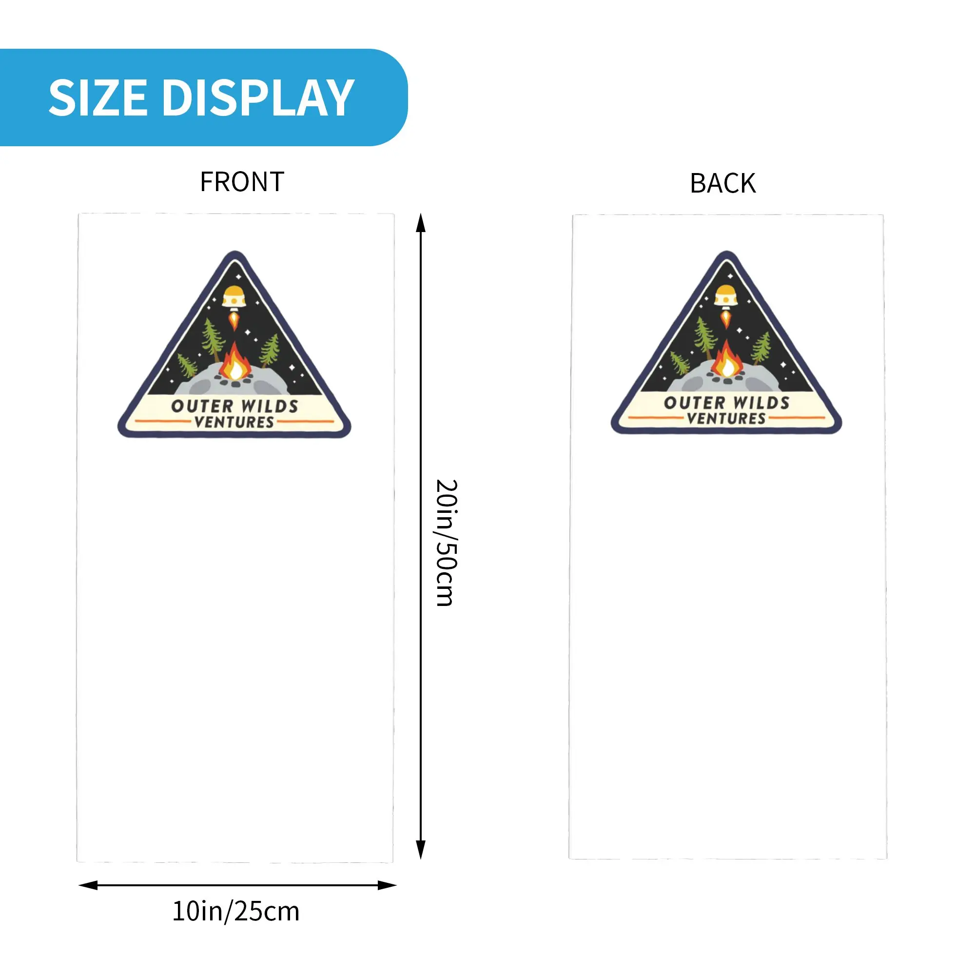 Outer Wilds Ventures Patch Bandana Neck Gaiter Printed Face Scarf Multi-use Balaclava Outdoor Sports For Men Women All Season