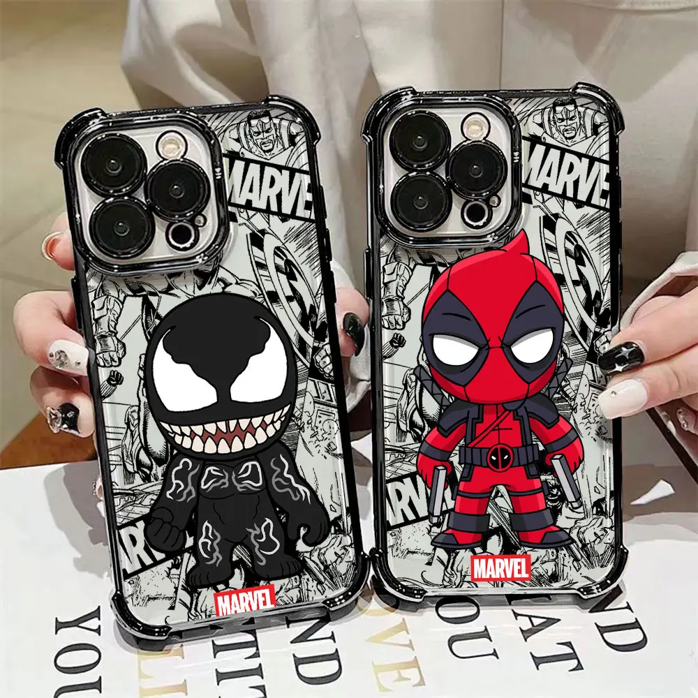 Marvel Case For Samsung Galaxy A57 A37 A17 A07 A56 A16 A26 A06 A36 A55 A35 A25 A15 A14 A34 A52 A53 A54 Venom Deadpool Back Cover