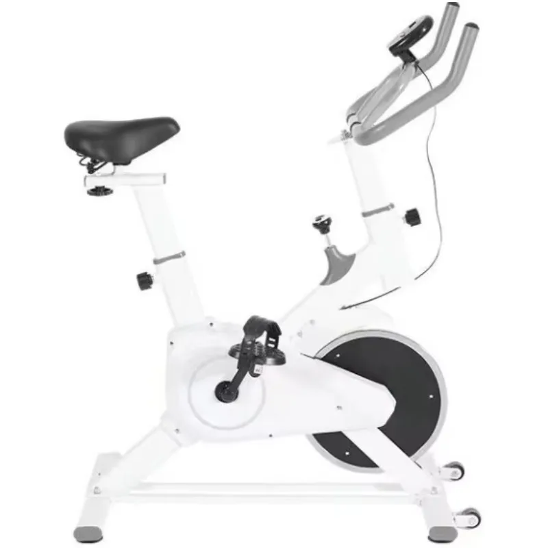 New Arrival Indoor Spin Bike，White with Table Heart Rate Bluetooth，Exercise for Weight Loss: Aerobic Workouts and Spin Bikes