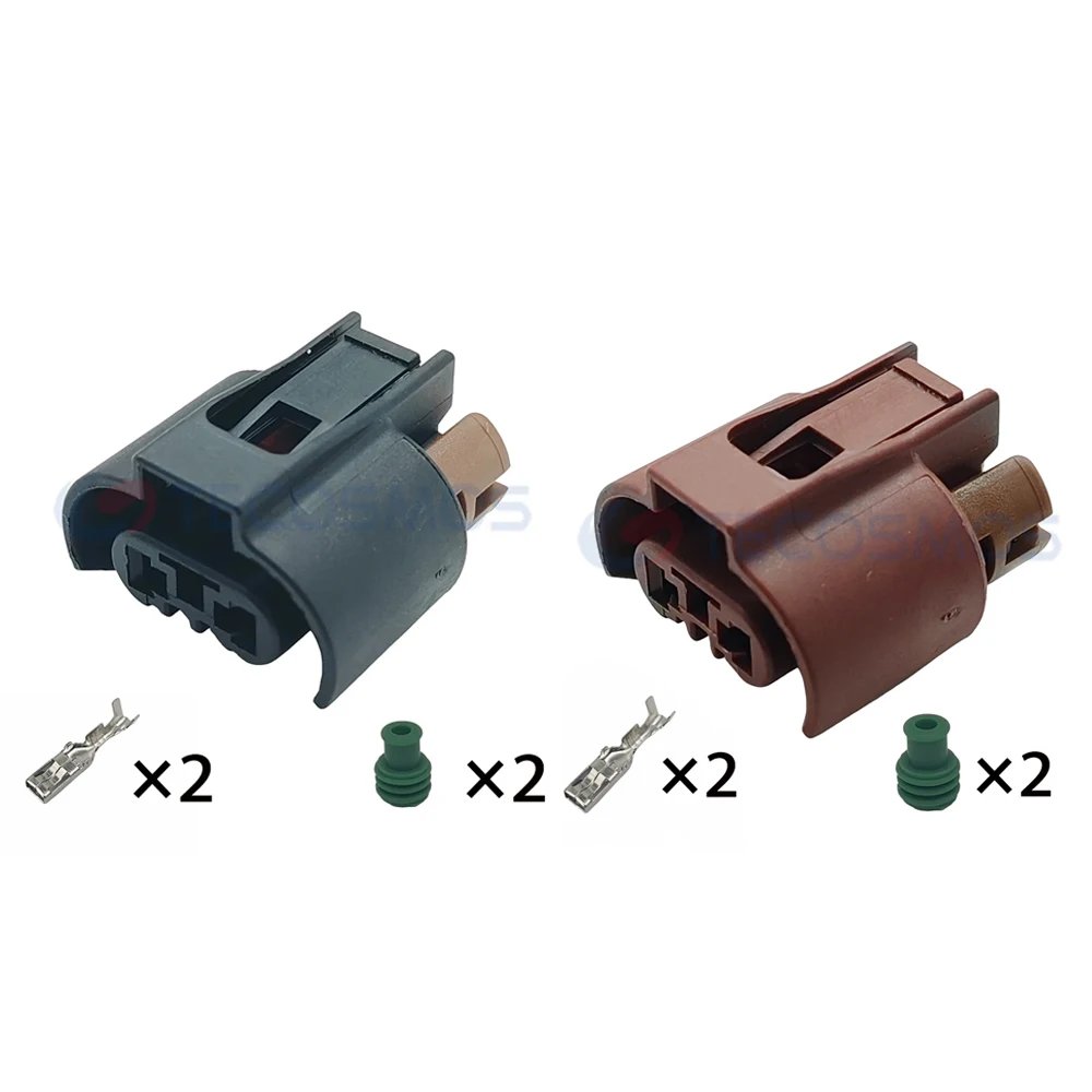 Conectores automotivos de 2 pinos, farol de neblina, feixe baixo, lâmpadas de feixe alto, plugue de chicote de fios 9005 9006 para toyota corolla camry