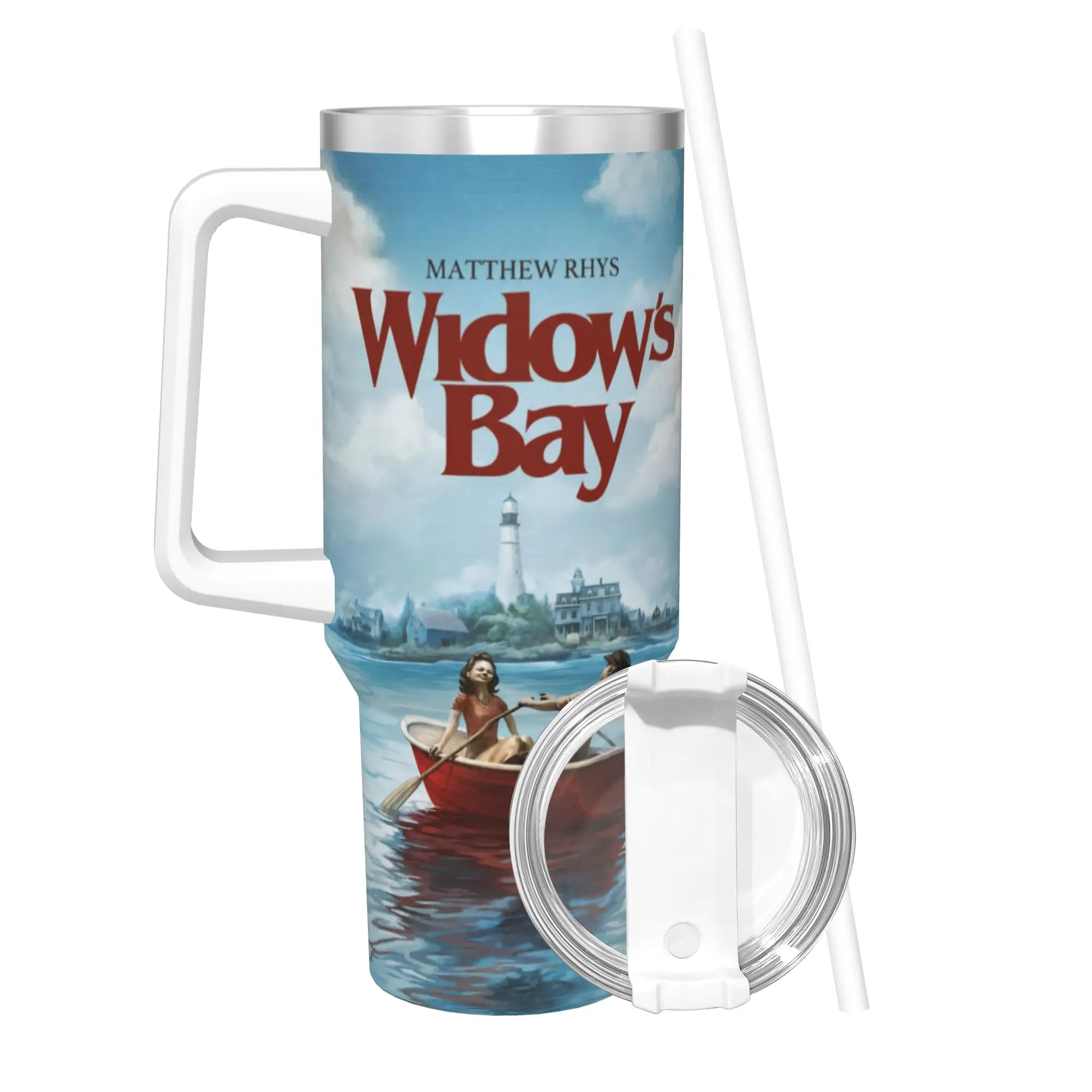 Widow's Bay Horror Movie 2026 Tumbler 40oz Stainless Steel Double Wall Vacuum Insulated  Tumblers Cup With Straw