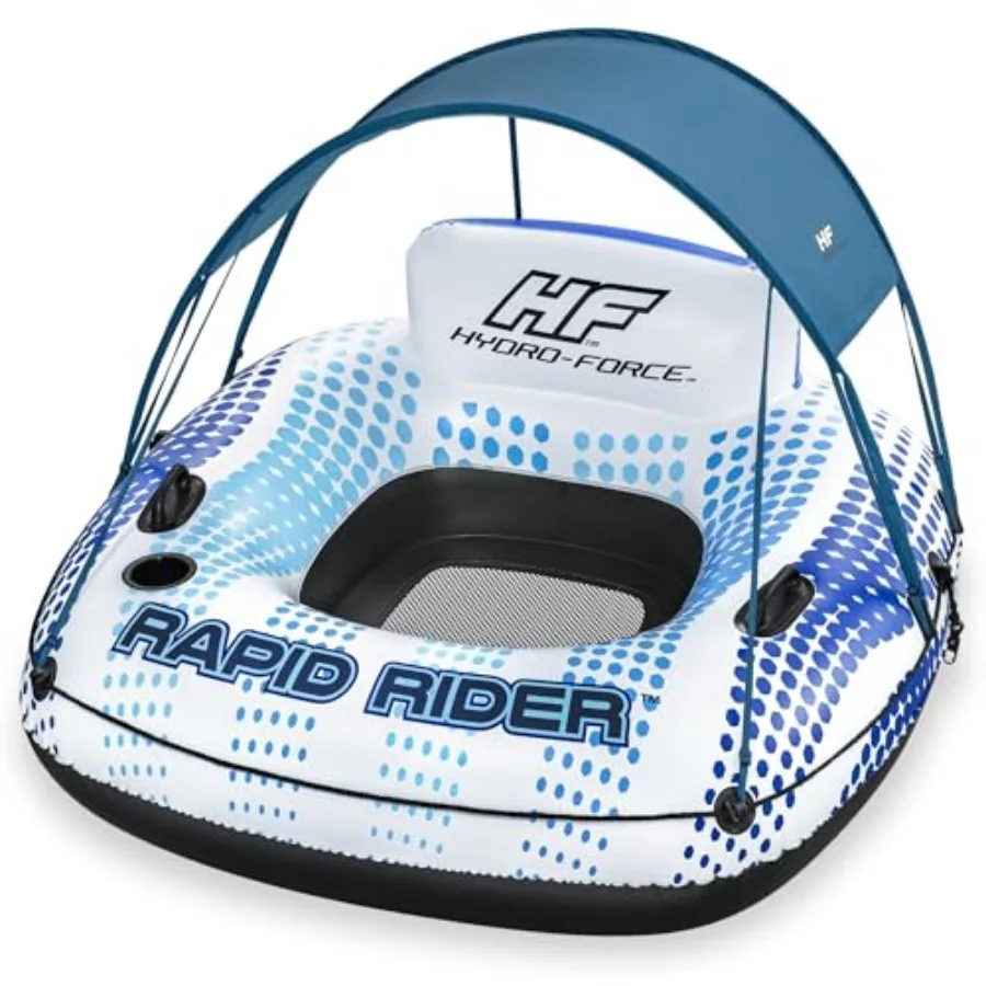 

Rapid Rider Canopy Tube 54" x 54" Durable Inflata-Shield Material UV Sun Protection Built-in Cup Holder Heavy Duty Handles. Ult