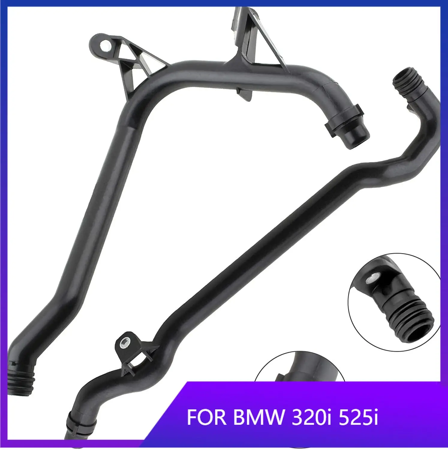 

Set 2 For BMW WATER ENGINE HEATER INLET COOLANT PIPE 11531705210 11537502525