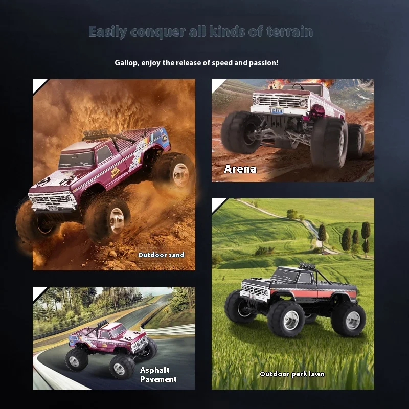 Fms 1/10 Fmt F100 سيارة Rc كاملة النطاق مع عجلة رفع ممتص الصدمات الهيدروليكي القابل للتعديل 150 متر التحكم في المسافة