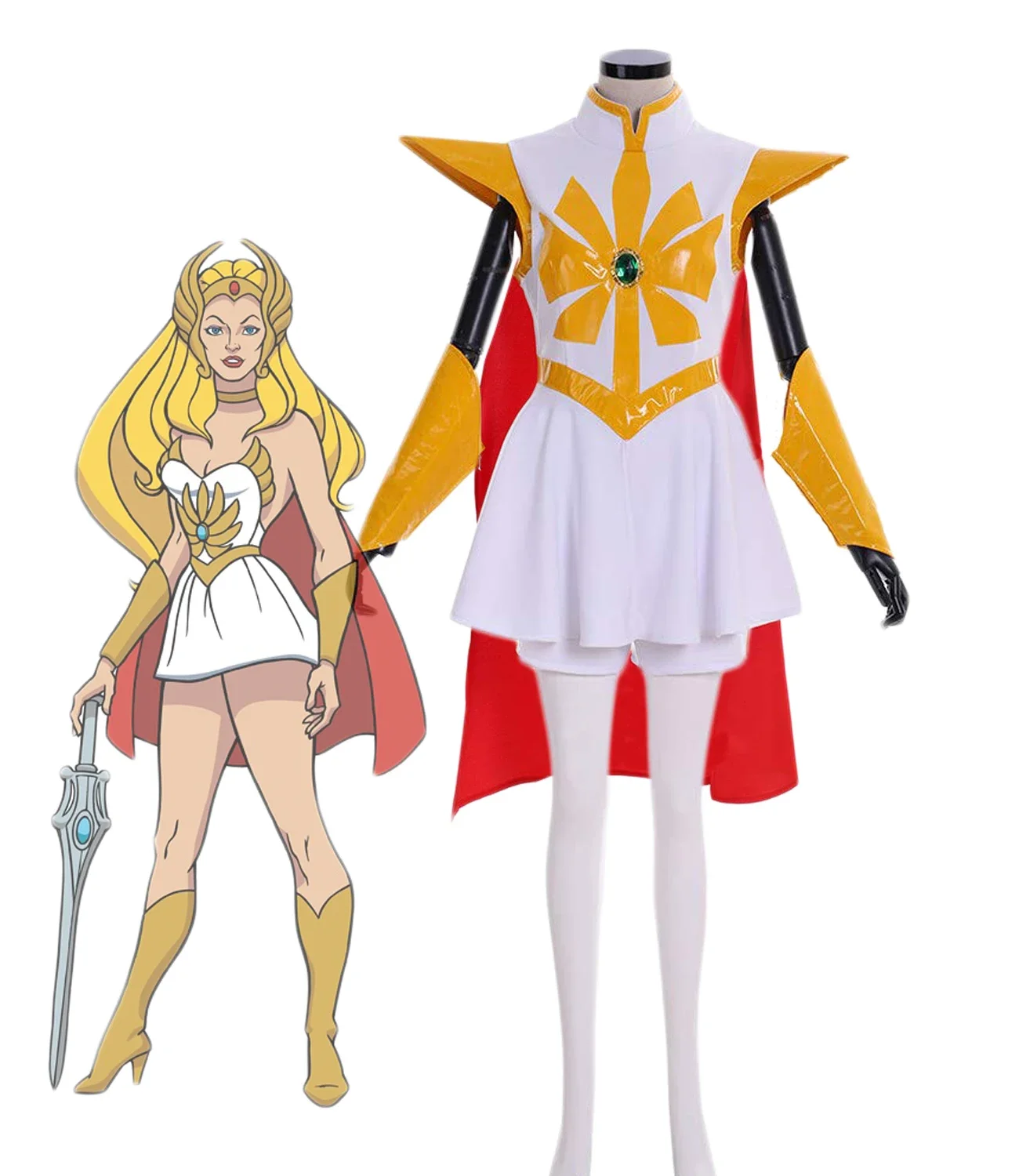 

She-Ra: Princess of Power Adora Cosplay Costume She-Ra Dress Full Set Custom Made