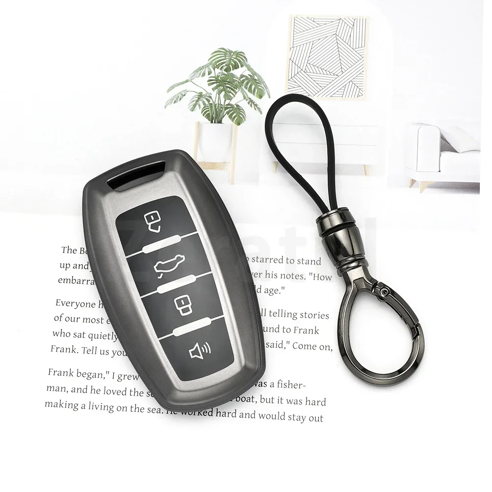 Gun Grey TPU Shell For Great Wall Haval Hover H1 H4 H6 H7 H9 F5 F7 H2S GMW Coupe Car Remote Key Case Cover Protected Keyless Fob