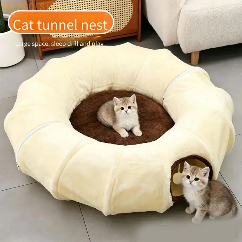 Indoor Animal Tunnel Bed with a Flexible Reconfigurable Form D0LD