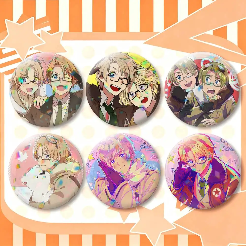 Canada-a Hetalia-a  25mm 32mm 44mm 58mm 75mm Brooches Badges Pins for Accessories Gift