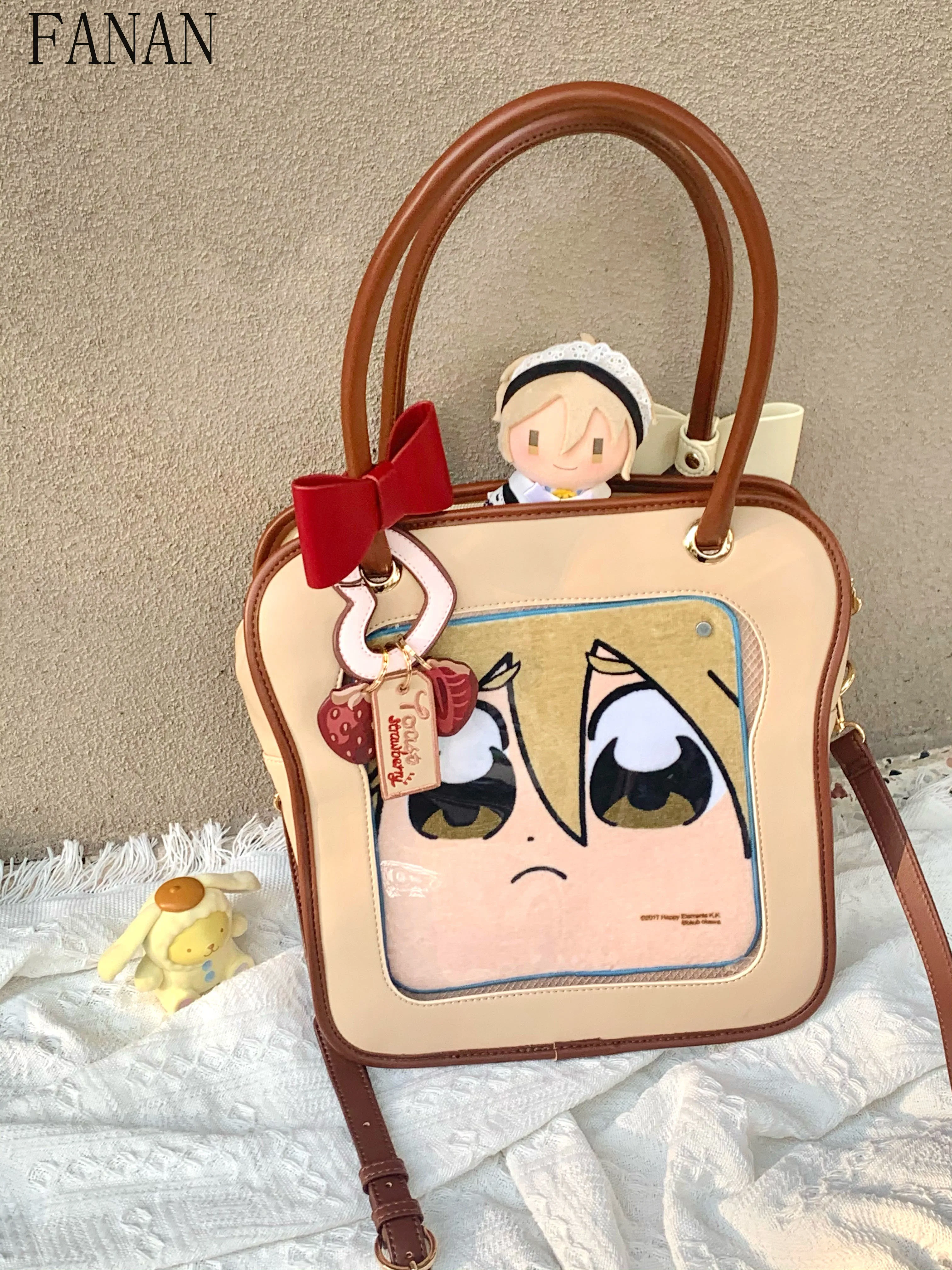 

Fashion Women's Handbags Lolita Style Original Cute and Sweet Single Shoulder Bags for Lady Crossbody Bag with Bow