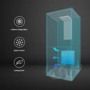 Hot Sales Minimalism Direct Cooling Home Double Door Refrigerator Fridge Freezer for Families