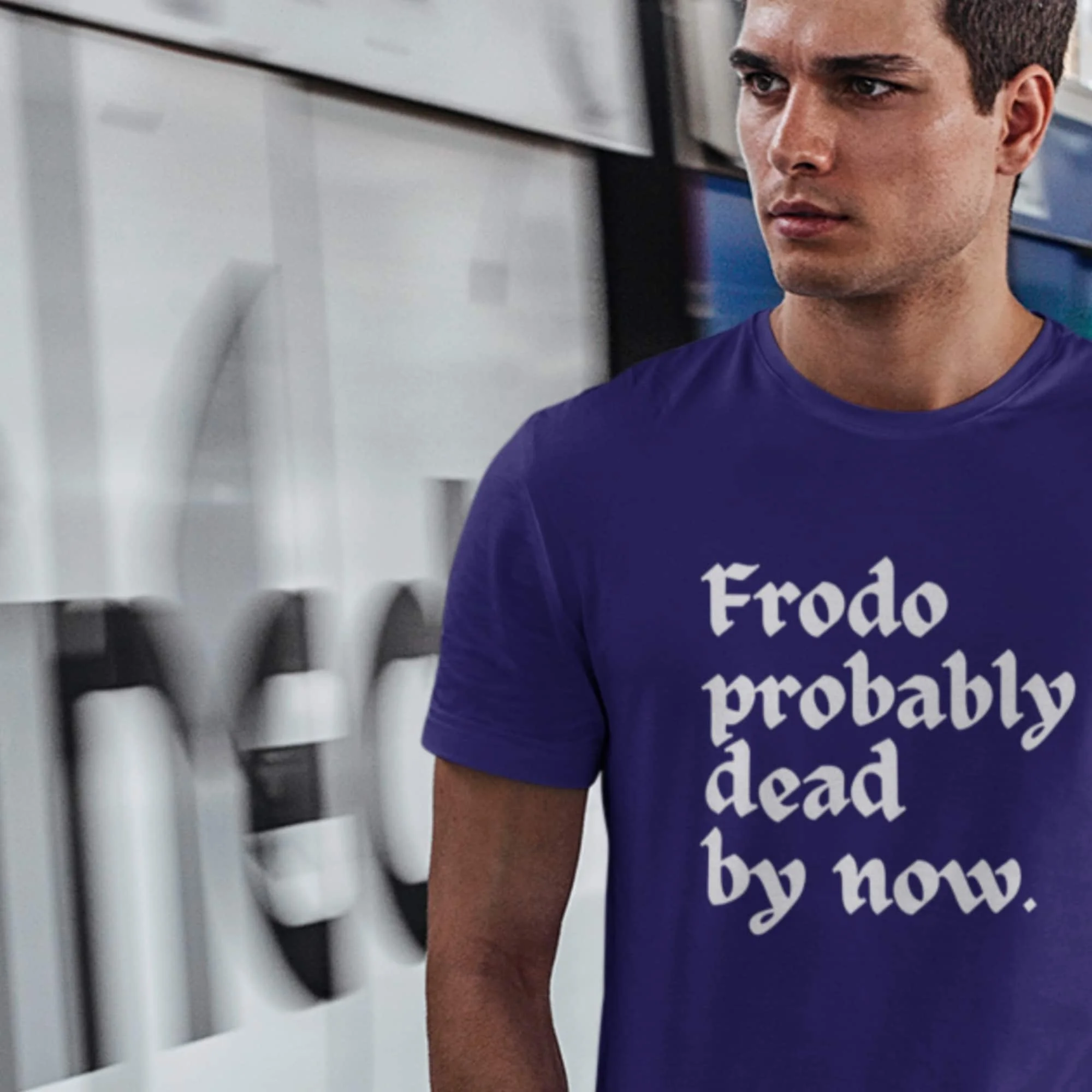 Frodo Probably Dead By Now Premium Bella Canvas T Shirt Nonsensical Silly Skatewear Fantasy And Sci Fi Clothing Lotr