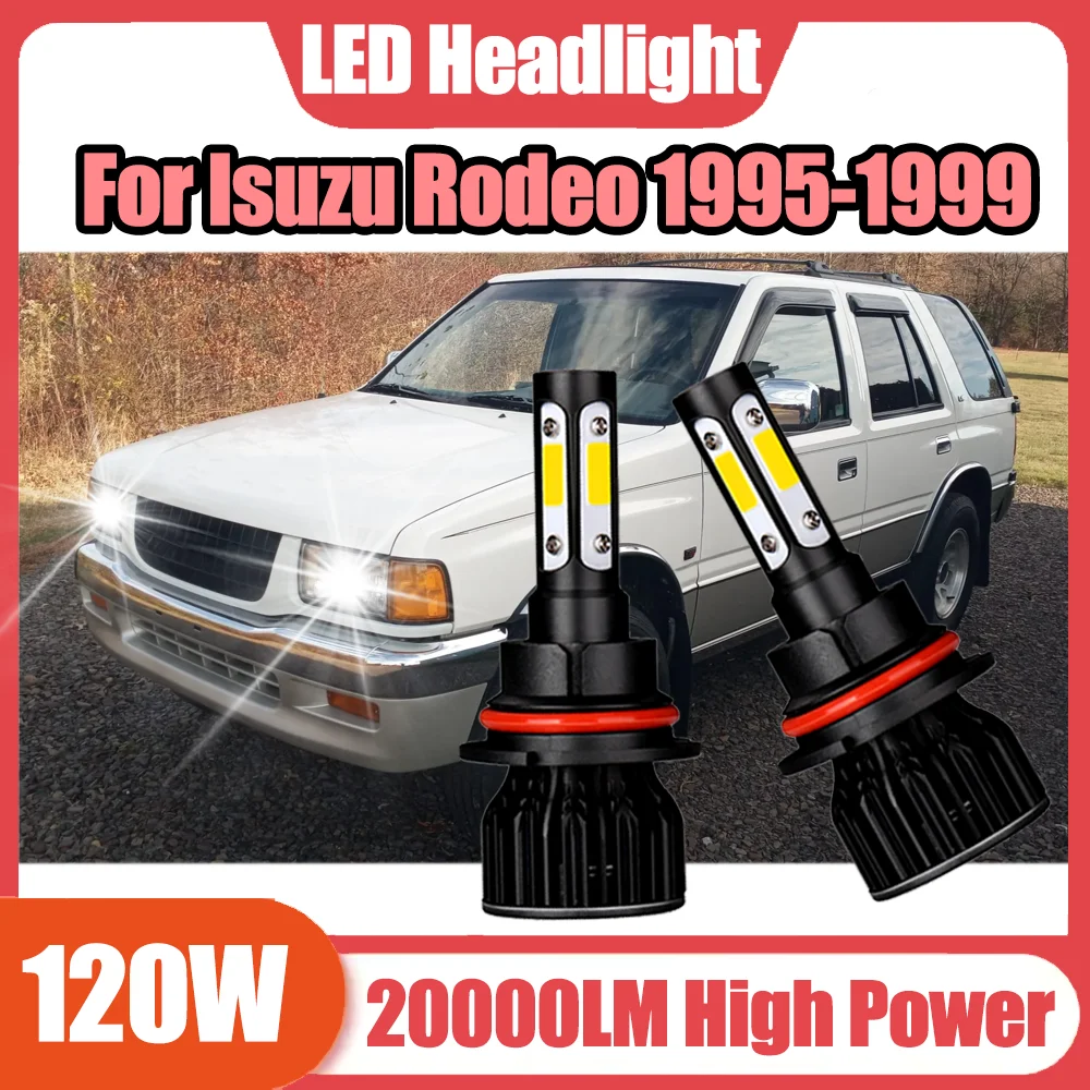 

2PCS 6000K Super White Auto Head Lamps LED Headlight Car Lights 20000LM High Power Plug and Play 12V For Isuzu Rodeo 1995-1999