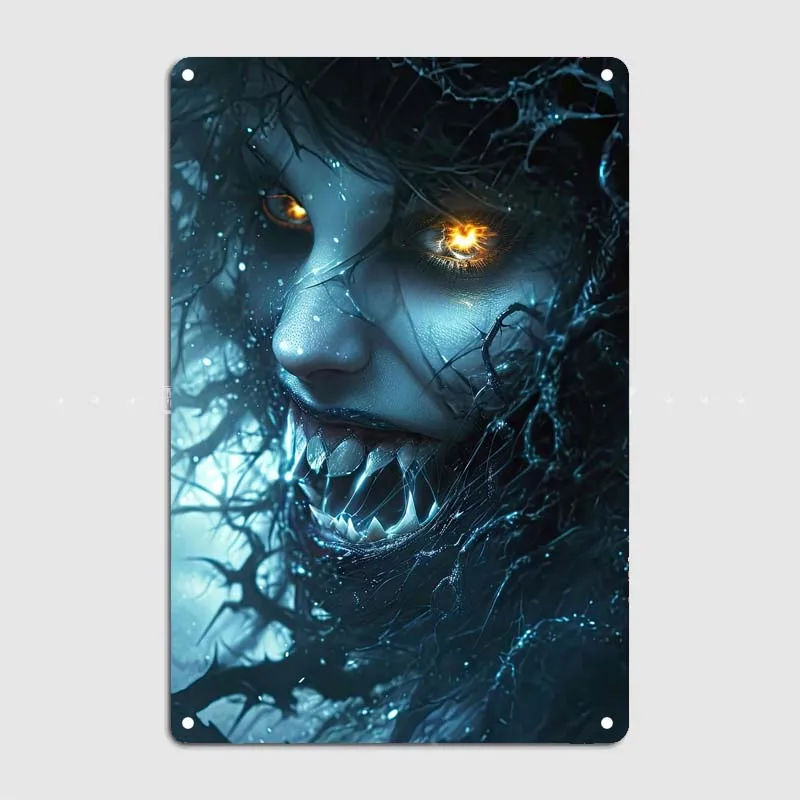 Dark Demonic Entity Bar Evil Series Retro Metal Signs Wall Room Decoration Decor Vintage Home Decor Items Garage Poster Gamer