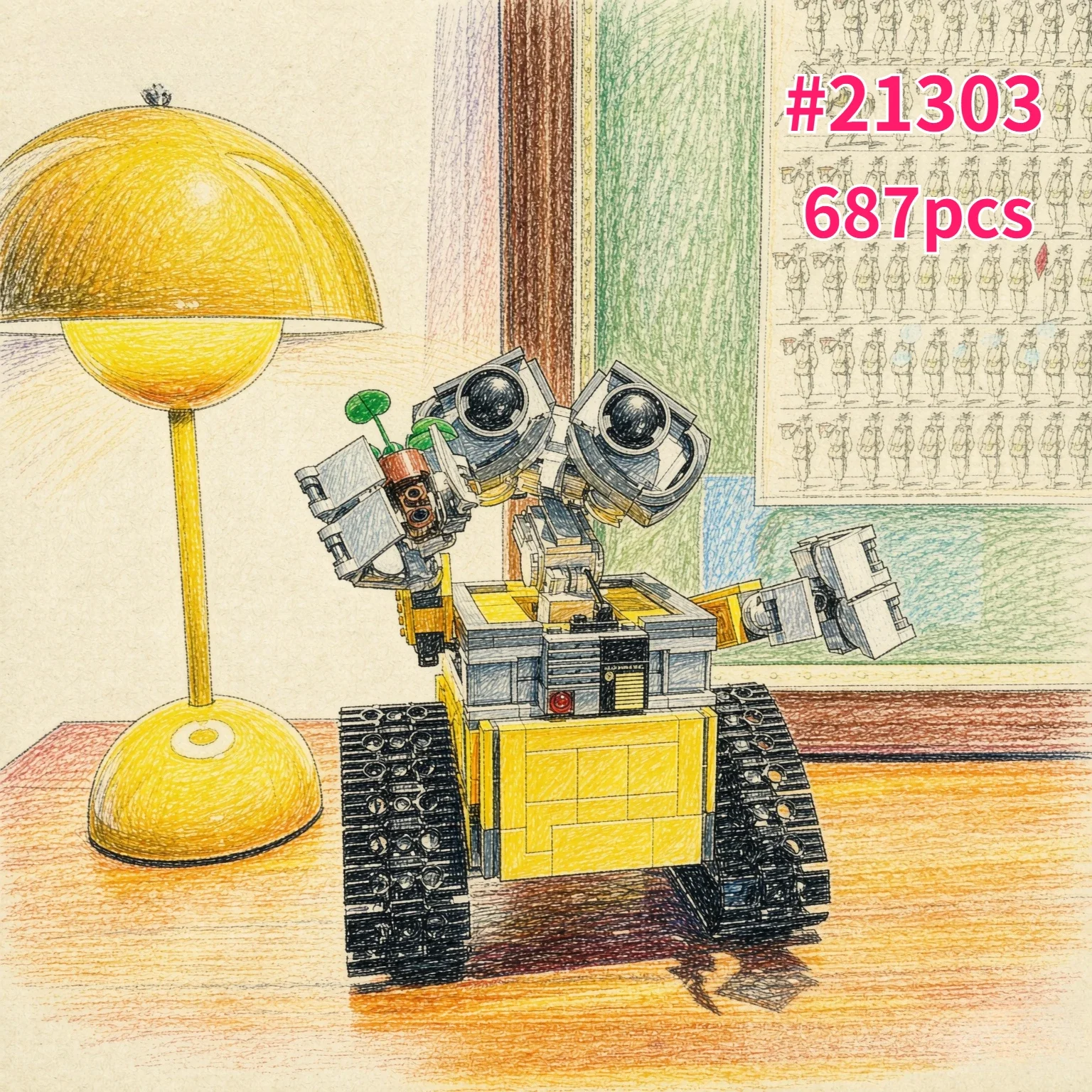Wall-E Classic Movie Model Bui - Lego Set Technic ulasan dan harga