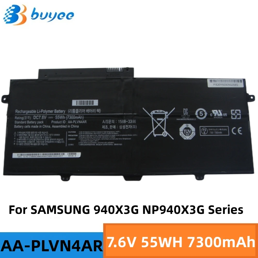 New AA-PLVN4AR Laptop Battery For Samsung ATIV Book 9 Plus 940X3G NP940X3G NP910S5J NP930X3G Series Notebooks 7.6V 55WH 7300MAH