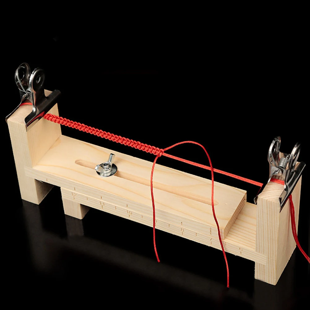 

1Set Wood Weaving DIY Craft Lanyards Bracelet Maker Braiding Tool Weaving Bracket Rope Kit DIY Bracelet Braiding Tool