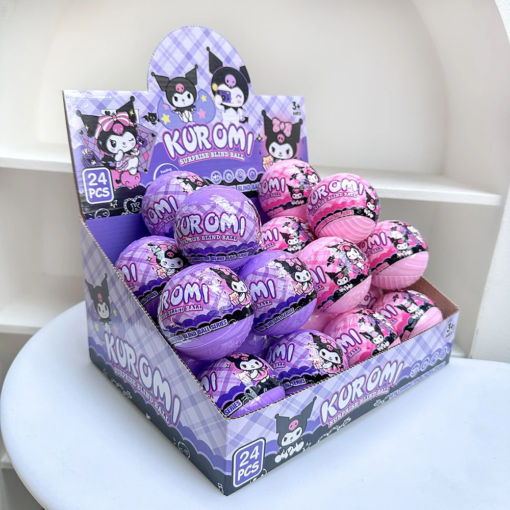 Caja ciega de huevo retorcido Kuromi creativa, bolso de muñeca con bola sorpresa, llavero colgante, figura de Anime bonita de dibujos animados, caja misteriosa, regalos para niños
