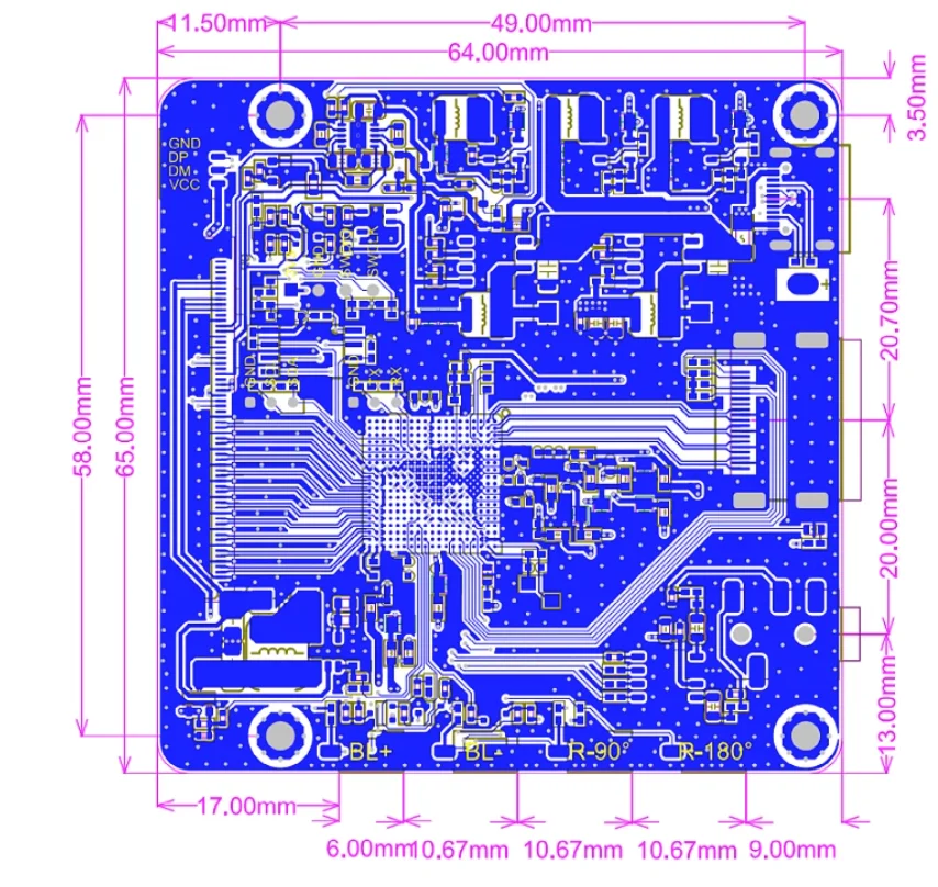 Wisecoco-pantalla LCD de 5,5 pulgadas 2k IPS TFT, placa de controlador de paisaje de 2560x1440, compatible con Raspberry Pi PS4/5, consola de juegos