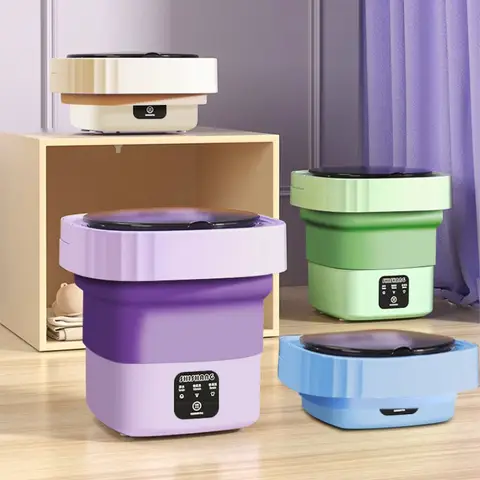 접이식 세탁기, 양말용 휴대용 탈수기, 올인원 속옷 클리너, 효과적인 청소 장치 세탁기