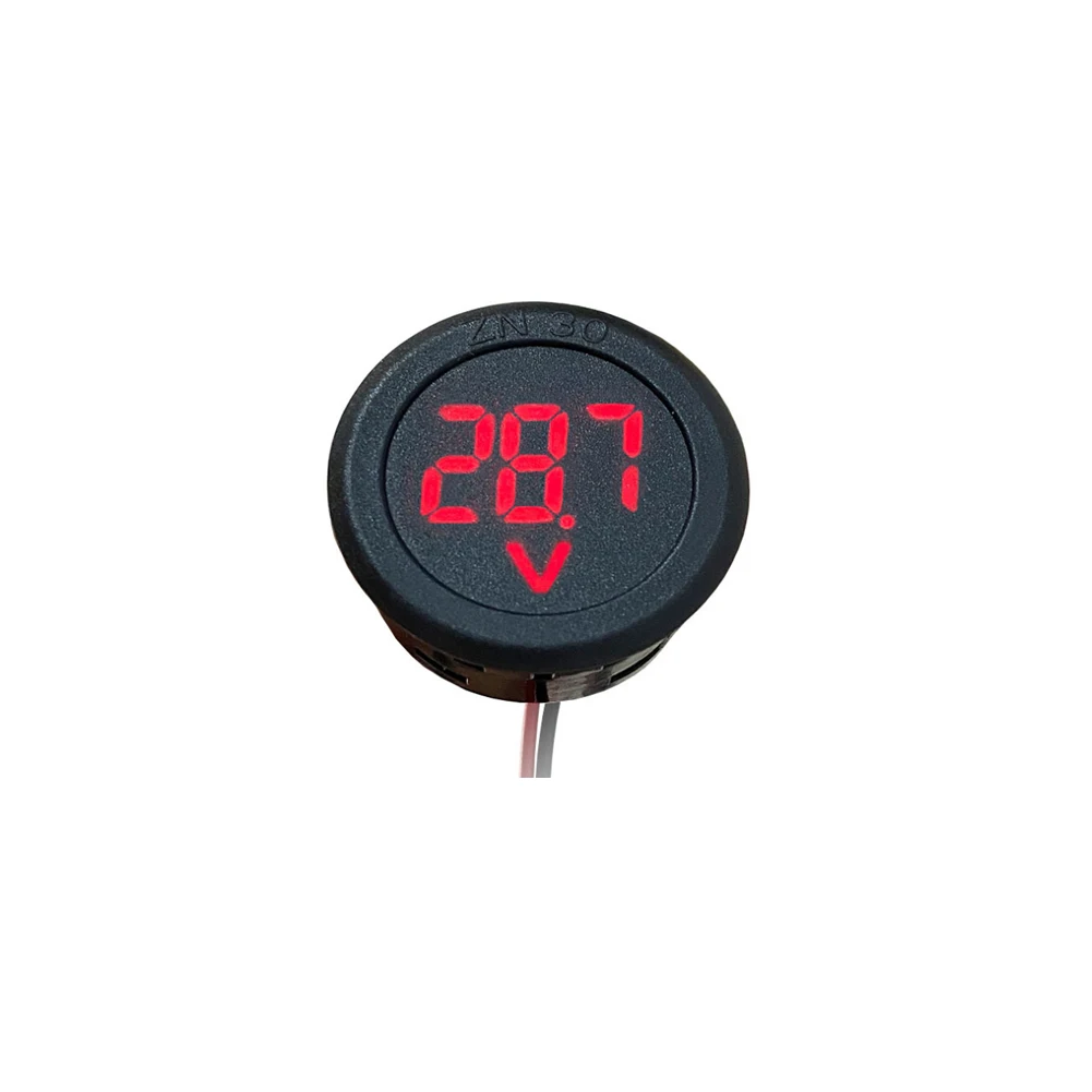 Motorcycle ​LED Display Digital Voltmeter DC 4V-100V Car Voltage Meter Tester Reverse Polarity Protection