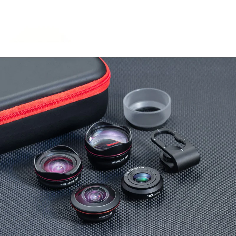 

Профессиональные аксессуары для мобильных телефонов, набор объективов для мобильных телефонов высокой четкости 4-в-1